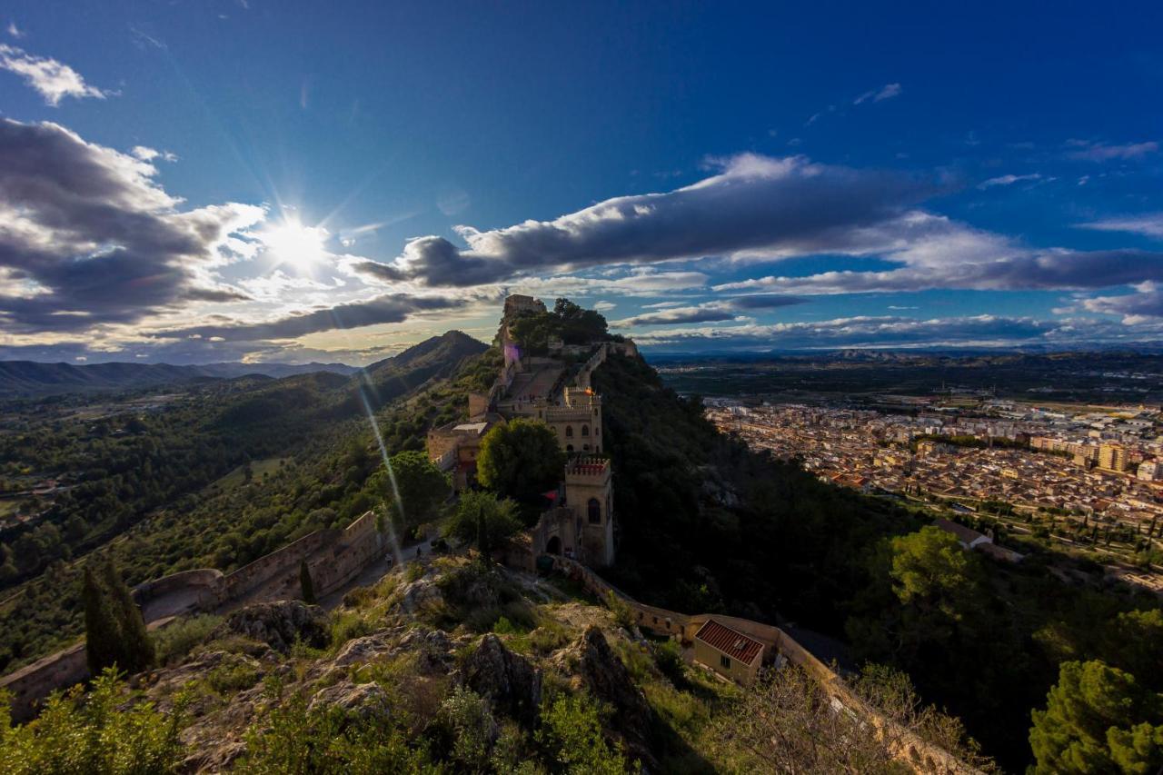 Casa Camino Al Castillo Xativa Bagian luar foto